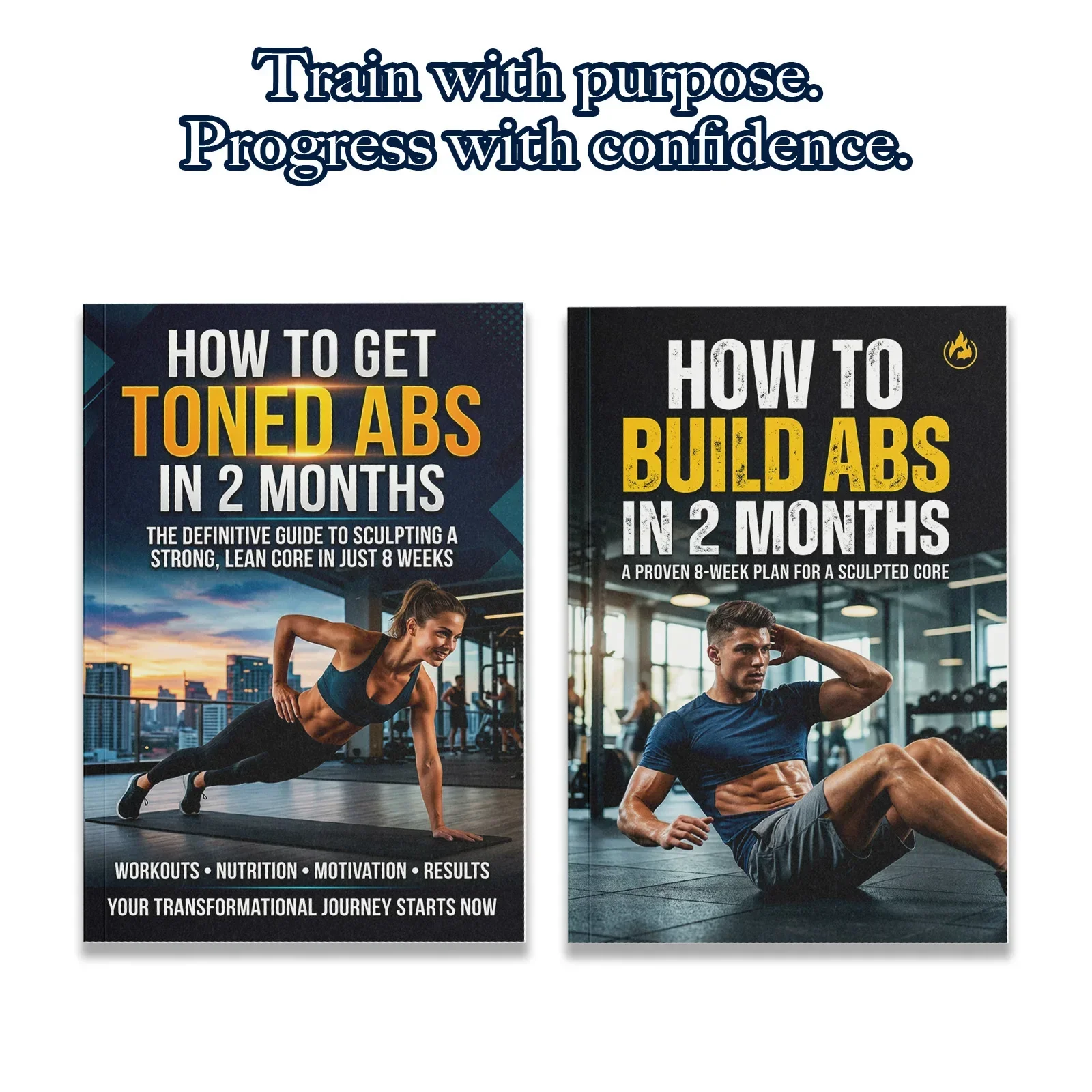 Nutrition And Fitness Books - مجموعة من كتابين لتدريب عضلات البطن