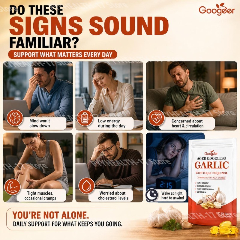 كبسولات الثوم عديم الرائحة من  - مراجعة Coq10 Ubiquinol Softgel وسعره